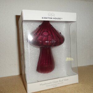 Mushroom Glass Bud Vase-- NEW in Box---